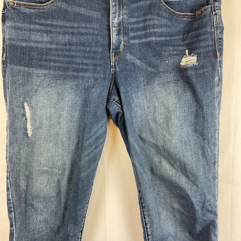 Democracy Absolution Jeans 16 Blue Distressed Sli… - image 3